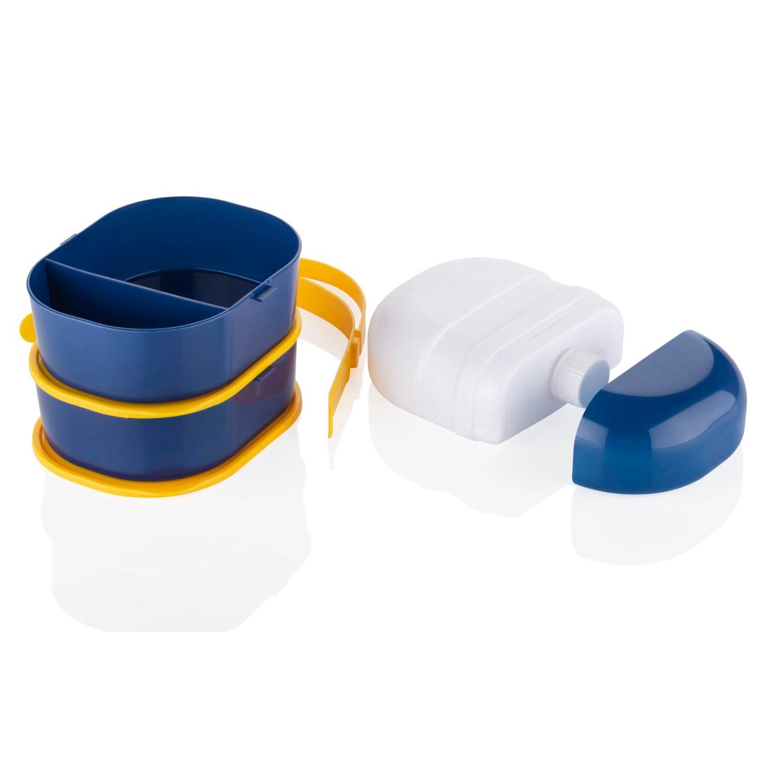 7158 Mr. Chef Smart Lunch Box Capsule Shape Strap-on Lunch Box With Water Bottle And Handle - 9XShoppy