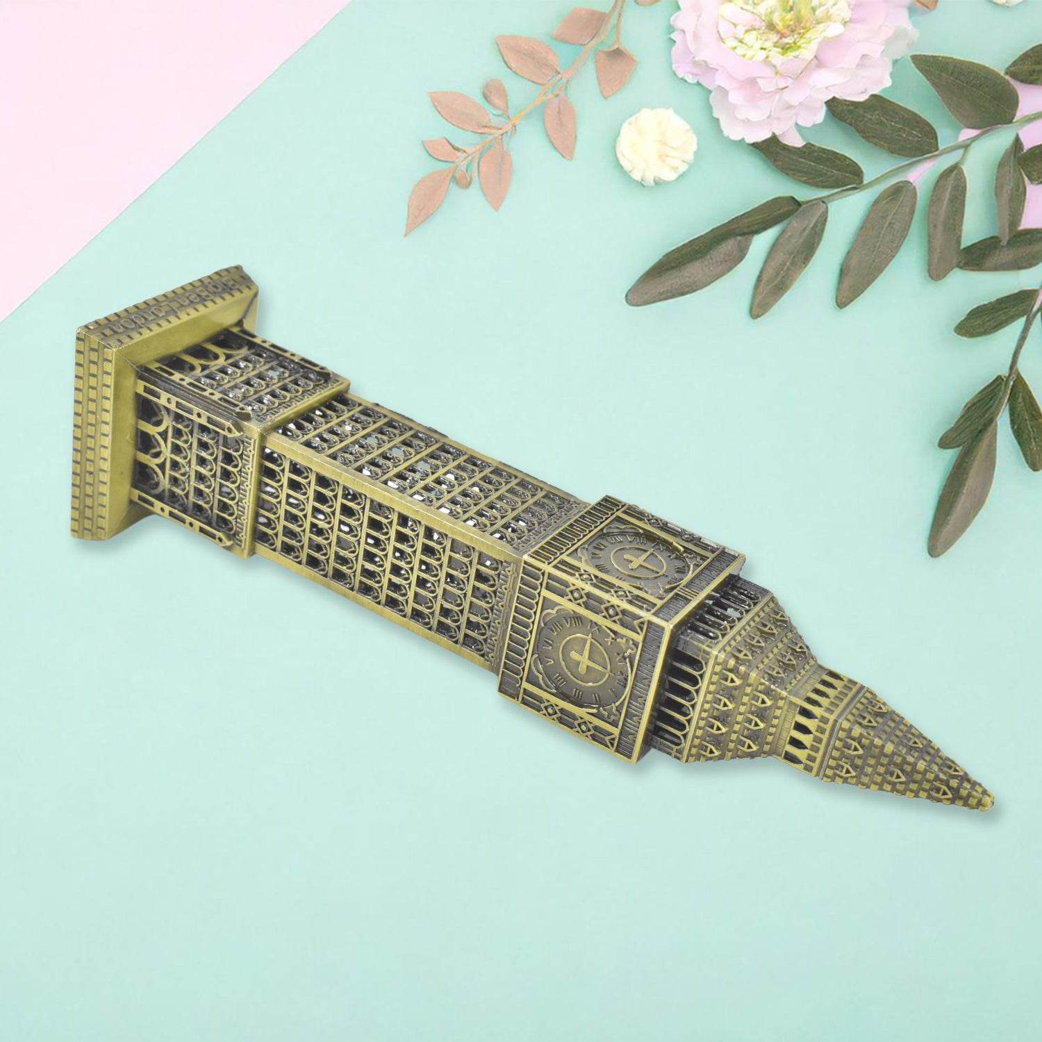 Big Ben London Clock Tower Miniature Metal Statue - Elegant Home Decor And Perfect Gifting Option - 9XShoppy