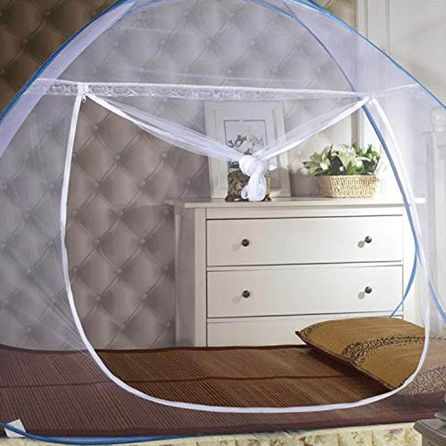 Premium Polyester Foldable Mosquito Net Tent (100 Cm Long 1 Pc) - 9XShoppy
