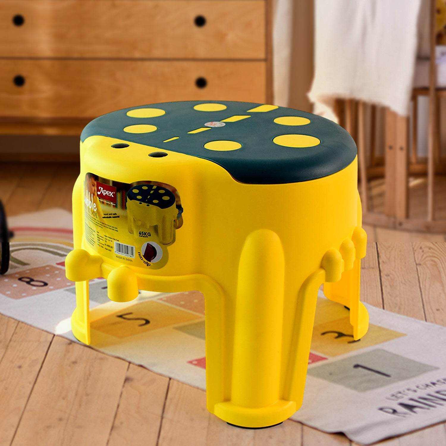 Apex Bubble Kids Stool Durable Plastic Step Stool For Kids (1 Pc) - 9XShoppy