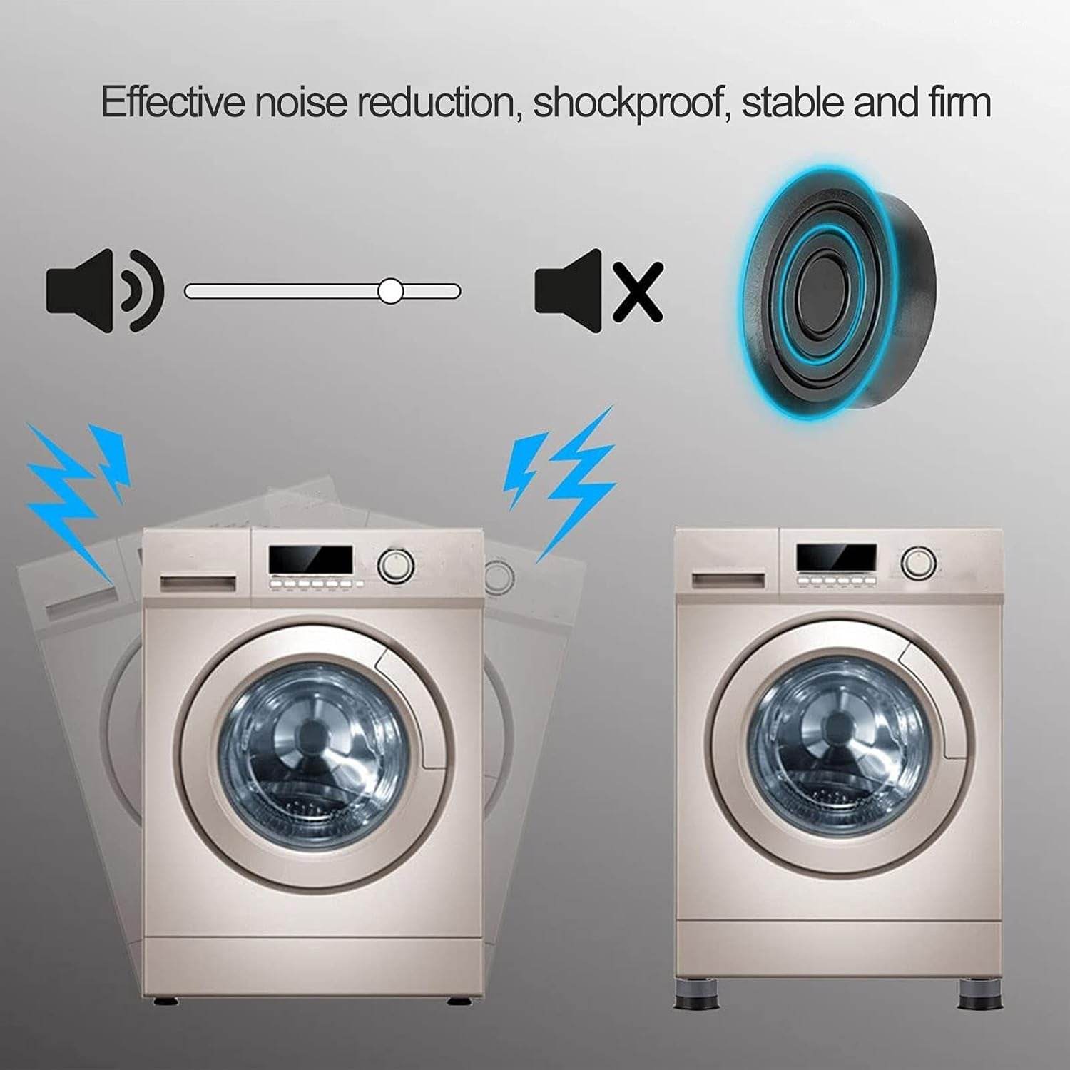Round Washing Machine Support Pad (4 Pcs Set) - 9XShoppy