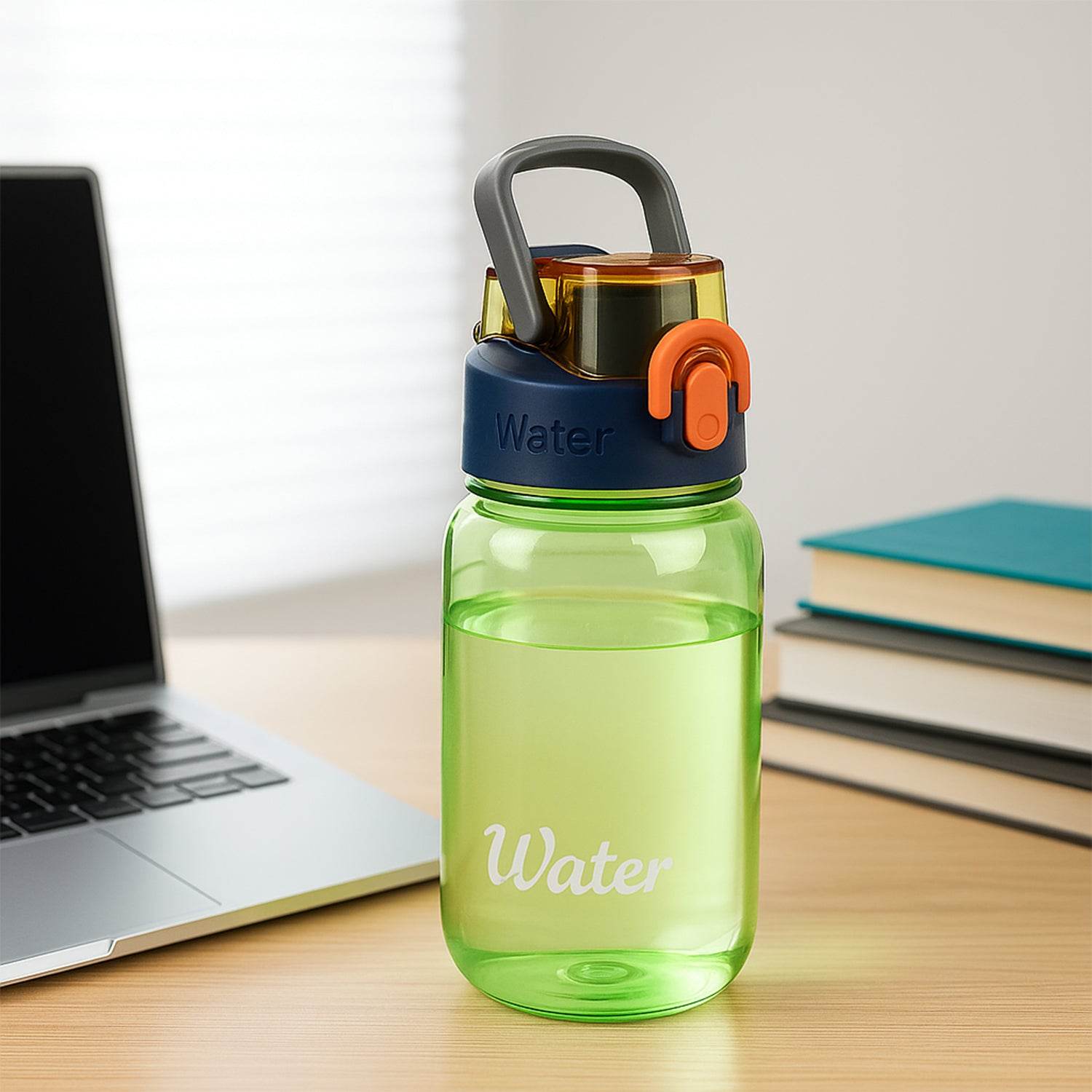 Green Leak-proof Portable Fruit Infuser Water Bottle Approx 600ml (1 Pc) - 9XShoppy
