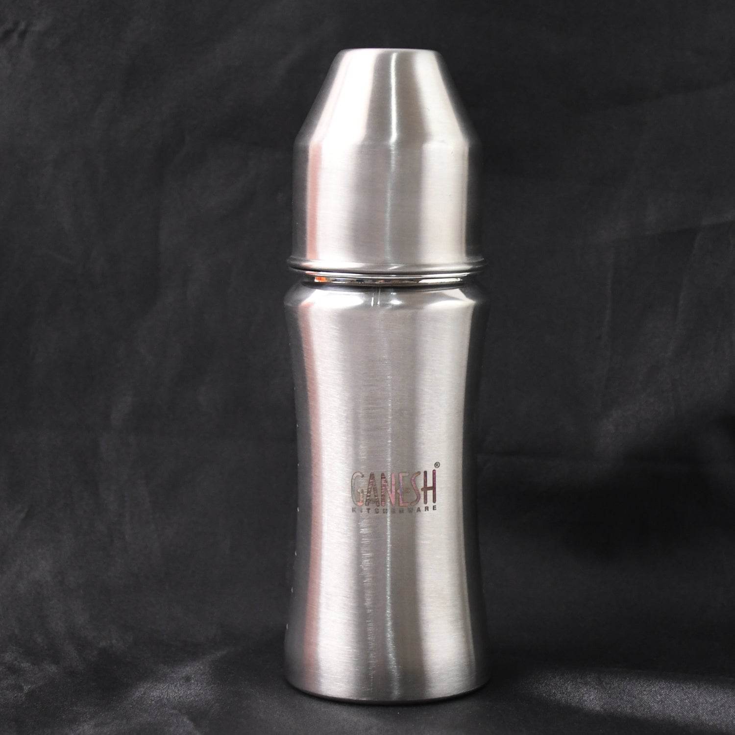 8173 Ganesh Stainless Steel Baby Feeding Bottle Milk Bottle For New Born Infants Toddler Up To 3 Years Bfa Free (250 Ml Approx) - 9XShoppy