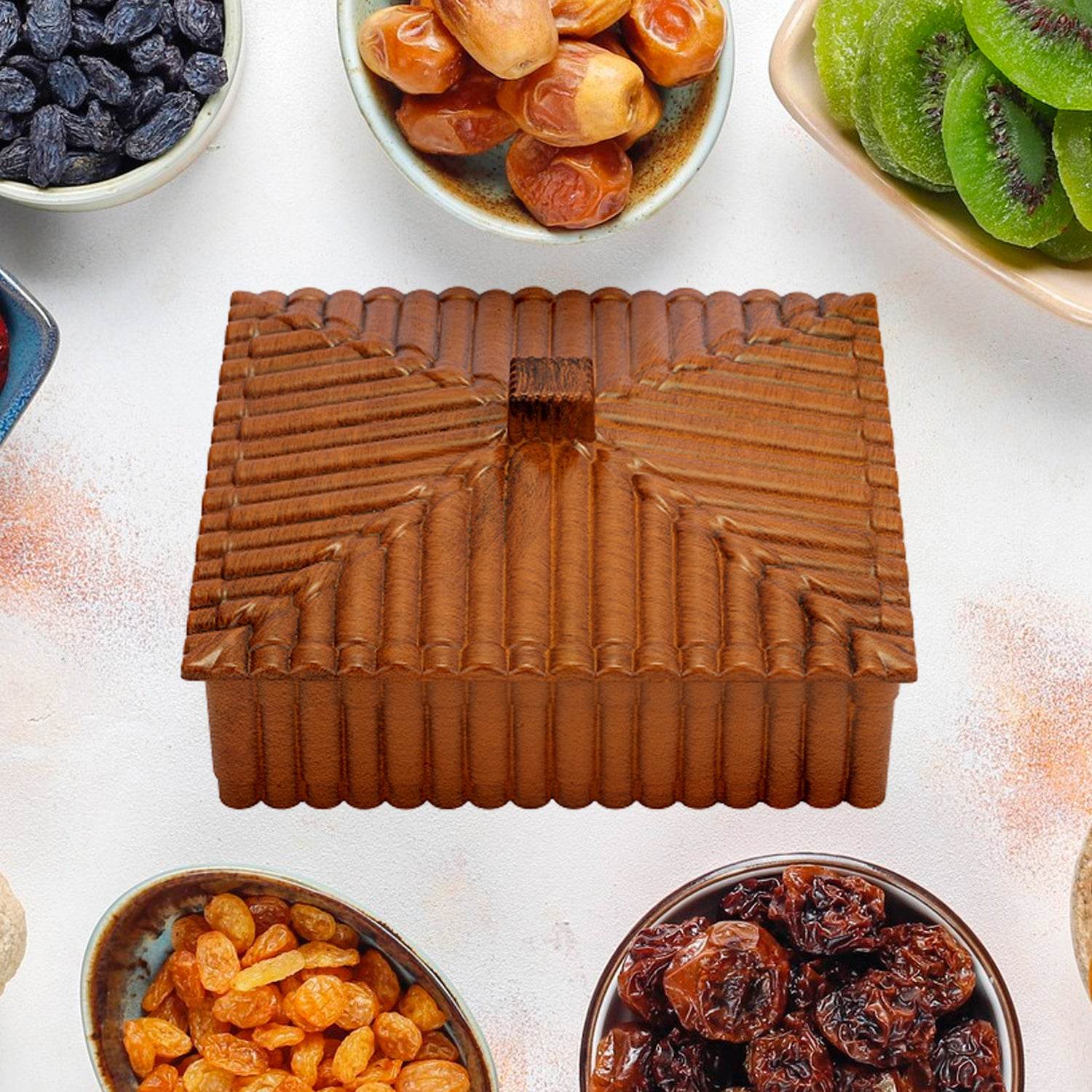 Plastic Multipurpose Dry Fruit Chocolates Mouth Box (1 Pc) - 9XShoppy