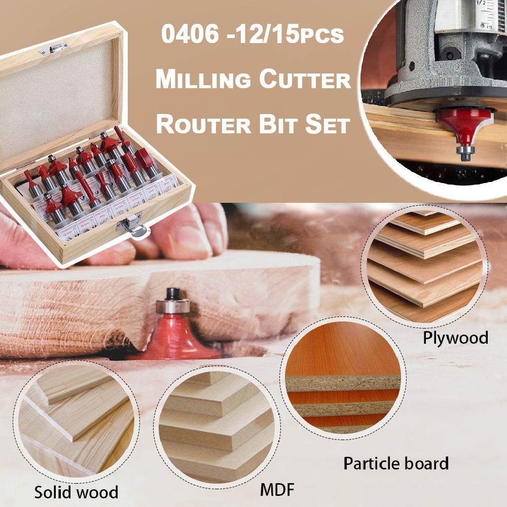 Milling Cutter Router Bit Set - 9XShoppy