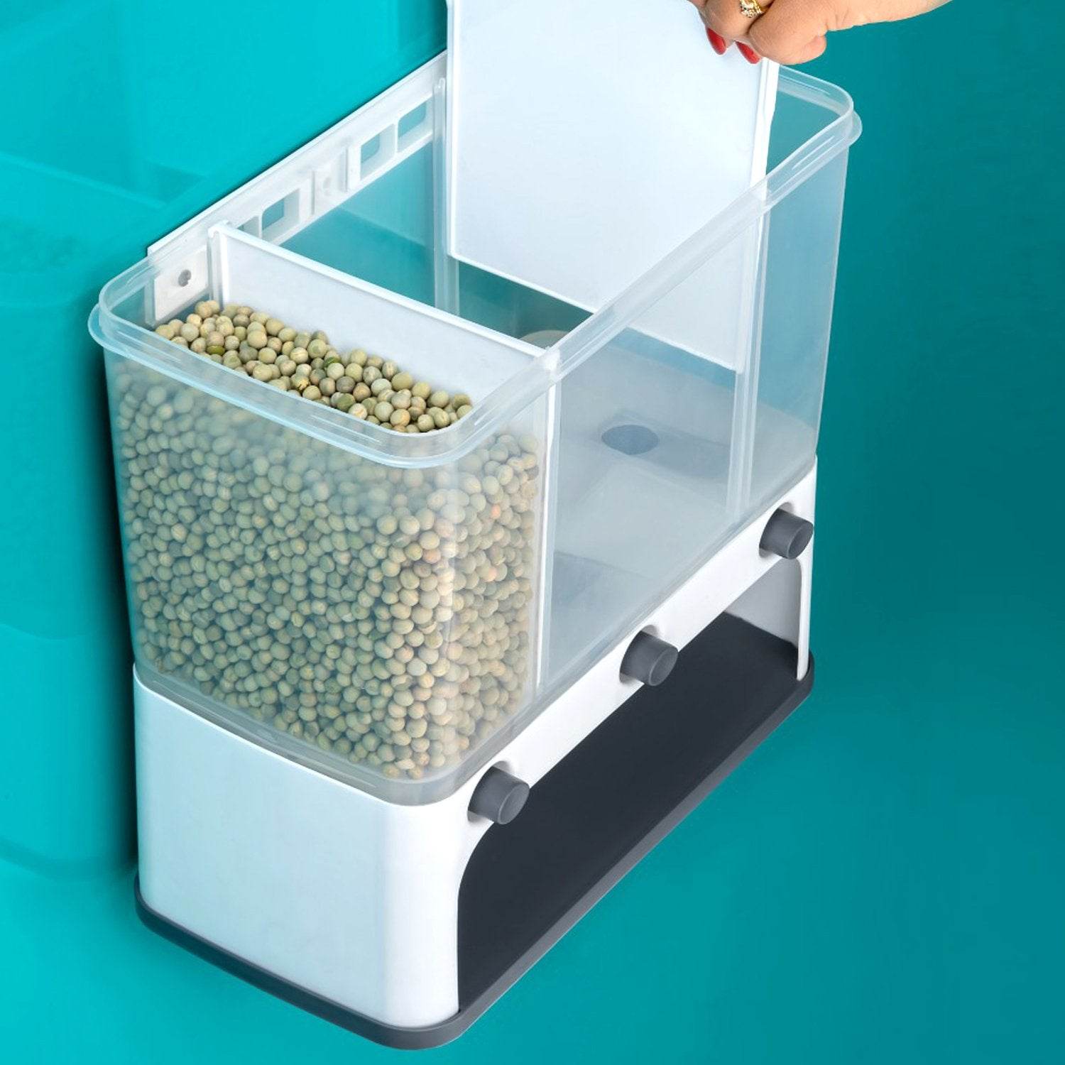 3 In 1 Push Button Wall Mount Container - 9XShoppy