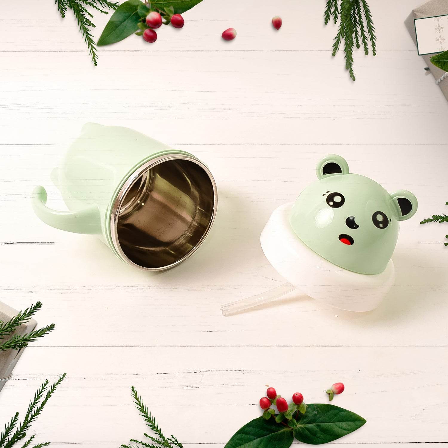Apex Sipper Baby Cup Training Cup With Handles Spill Proof Leak Proof (300 Ml Approx) - 9XShoppy