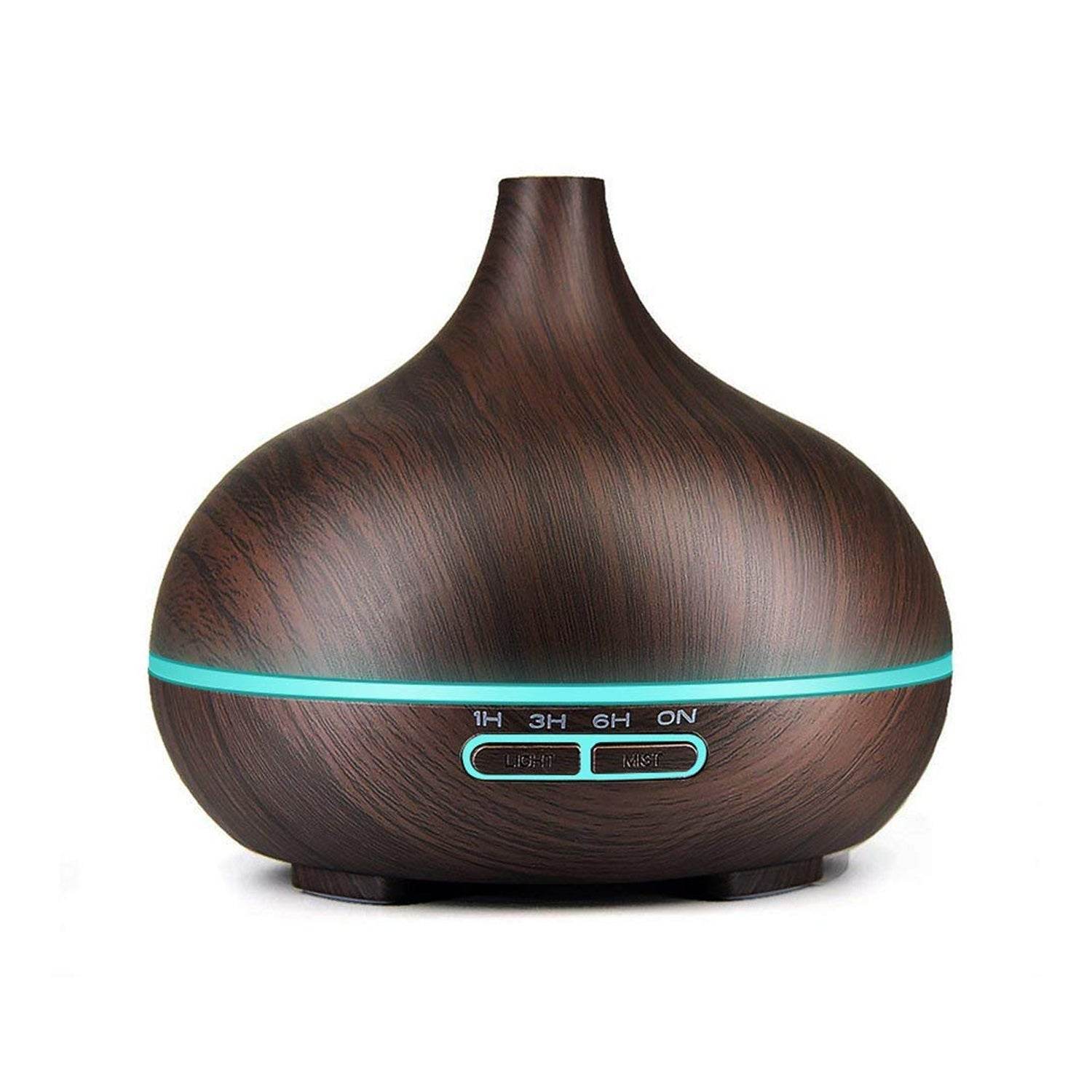 Aromatherapy Humidifier With 7 Colourful Led Light Change (500 Ml Capacity With Remote) - 9XShoppy
