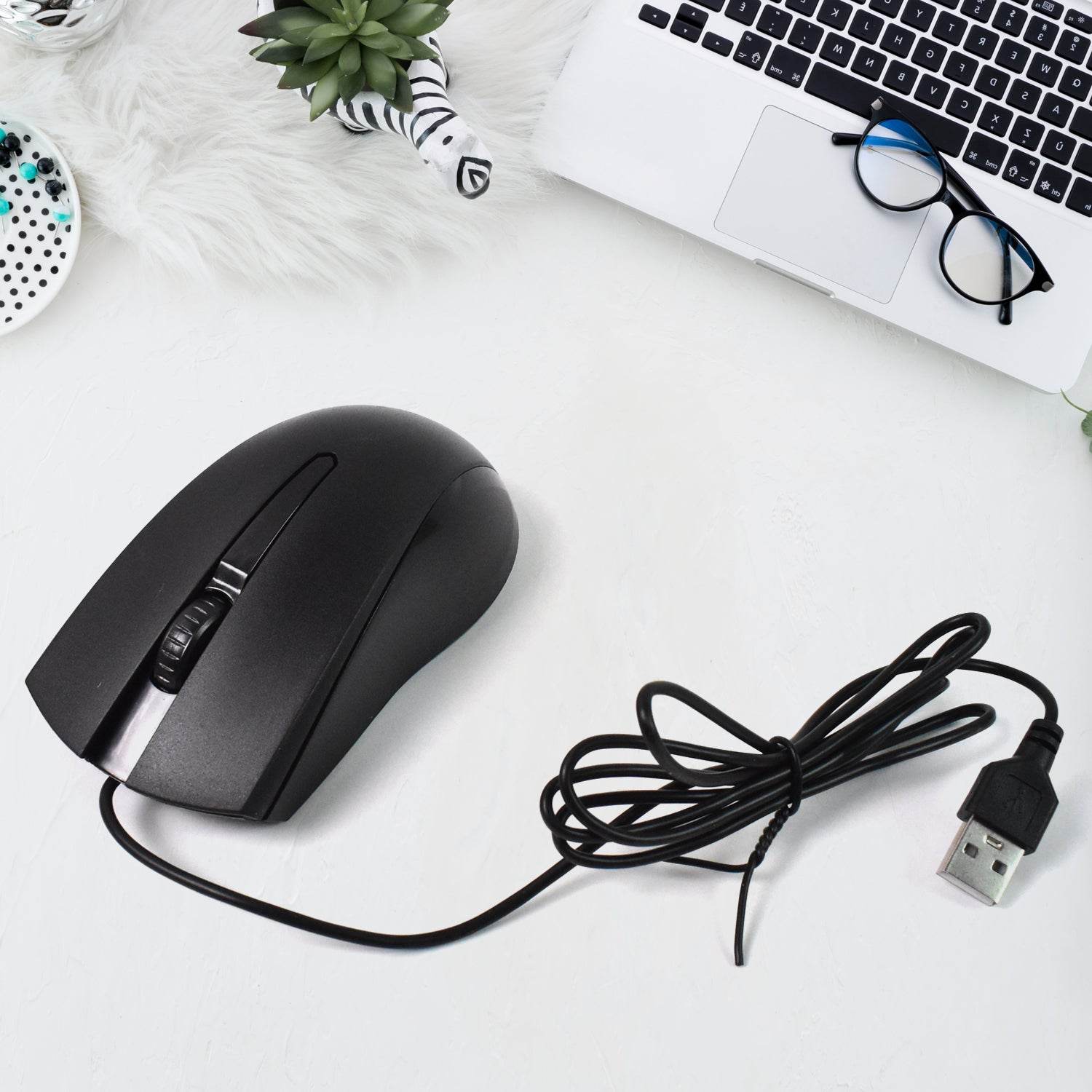 Computer Laptop Wired Optical Mouse X2 (1 Pc) - 9XShoppy