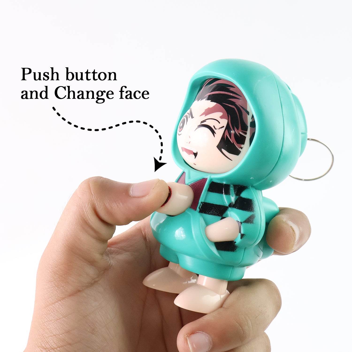 Cartoon Character Design Cute Action Figure Keychain (Mix Design 1 Pc) - 9XShoppy