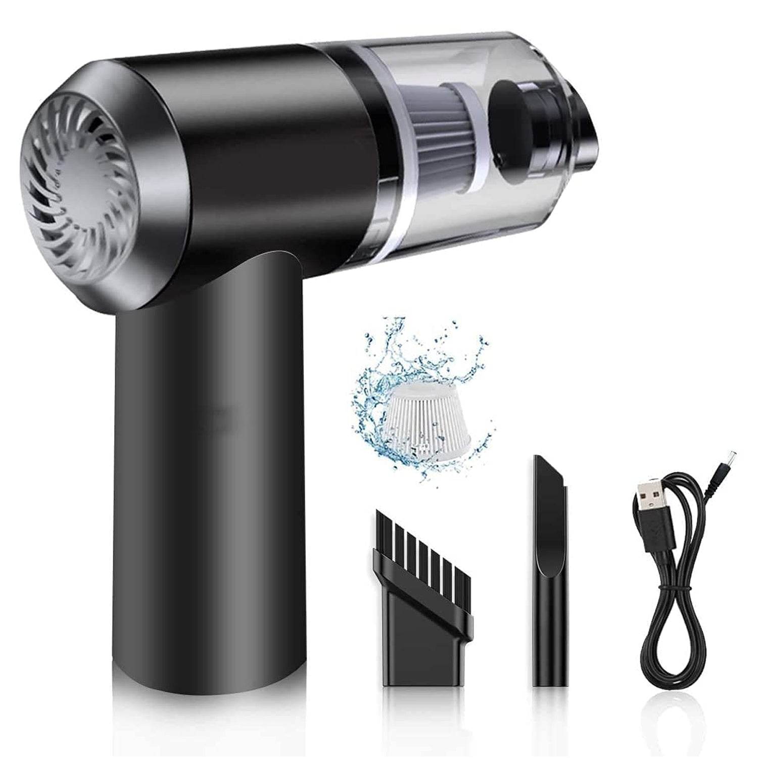 Vacuum Cleaner Dust Collection 2 In 1 Car Vacuum Cleaner 120w High-power Handheld Wireless Vacuum Cleaner - 9XShoppy