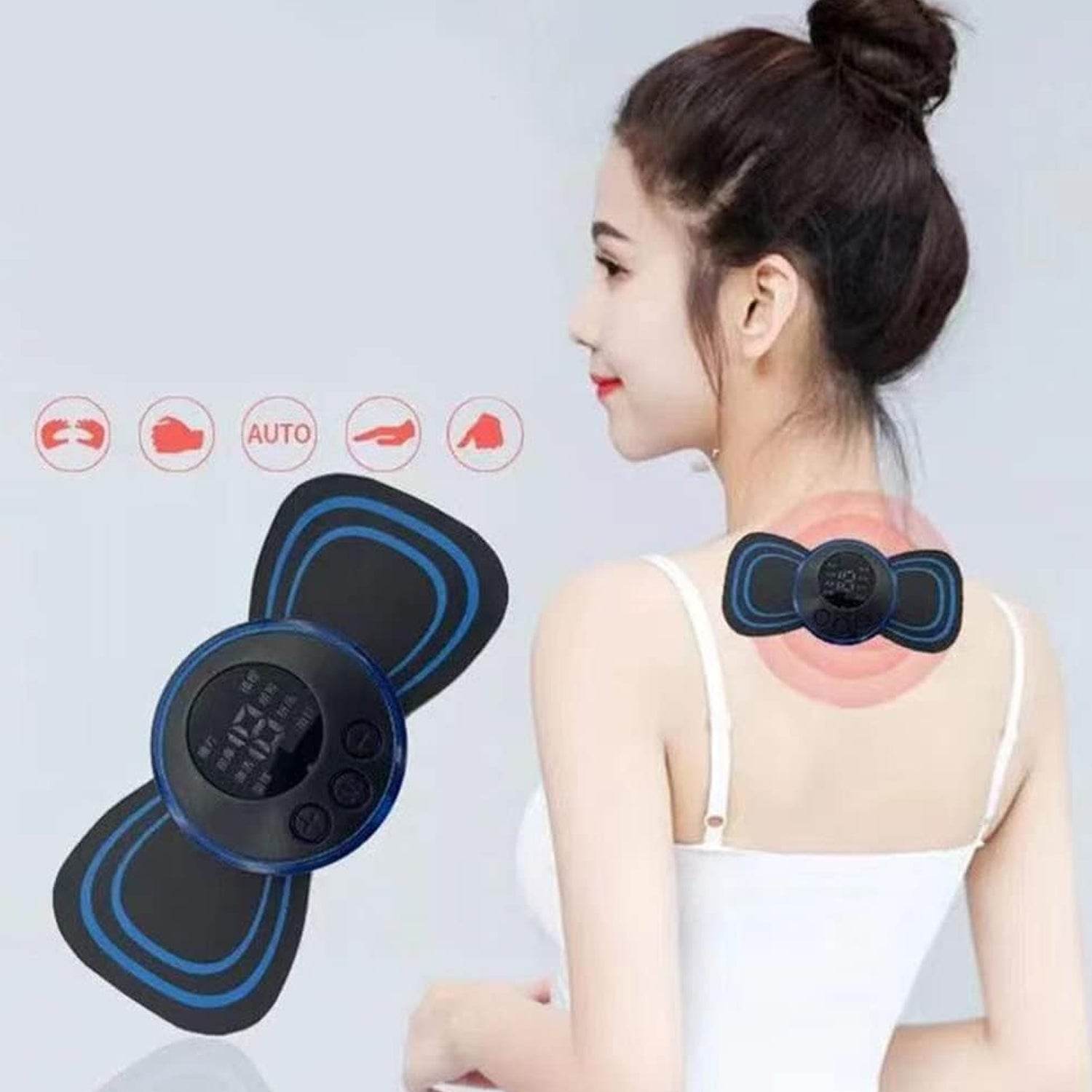 6204 Portable Usb Neck Massager Electric Neck Massager Automatic Massage Enhancer Mini Cervical Massager Ems Lymphatic Drainage Massage With Cable - 9XShoppy