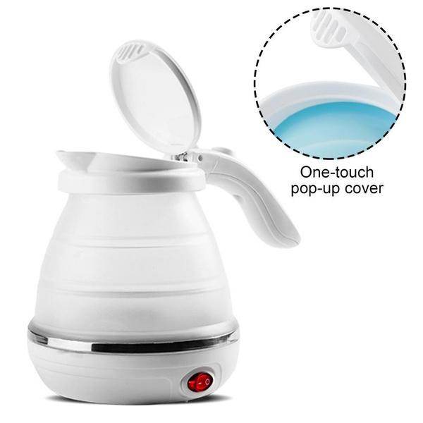 Silicone Foldable Collapsible Electric Water Kettle Camping Boiler - 9XShoppy