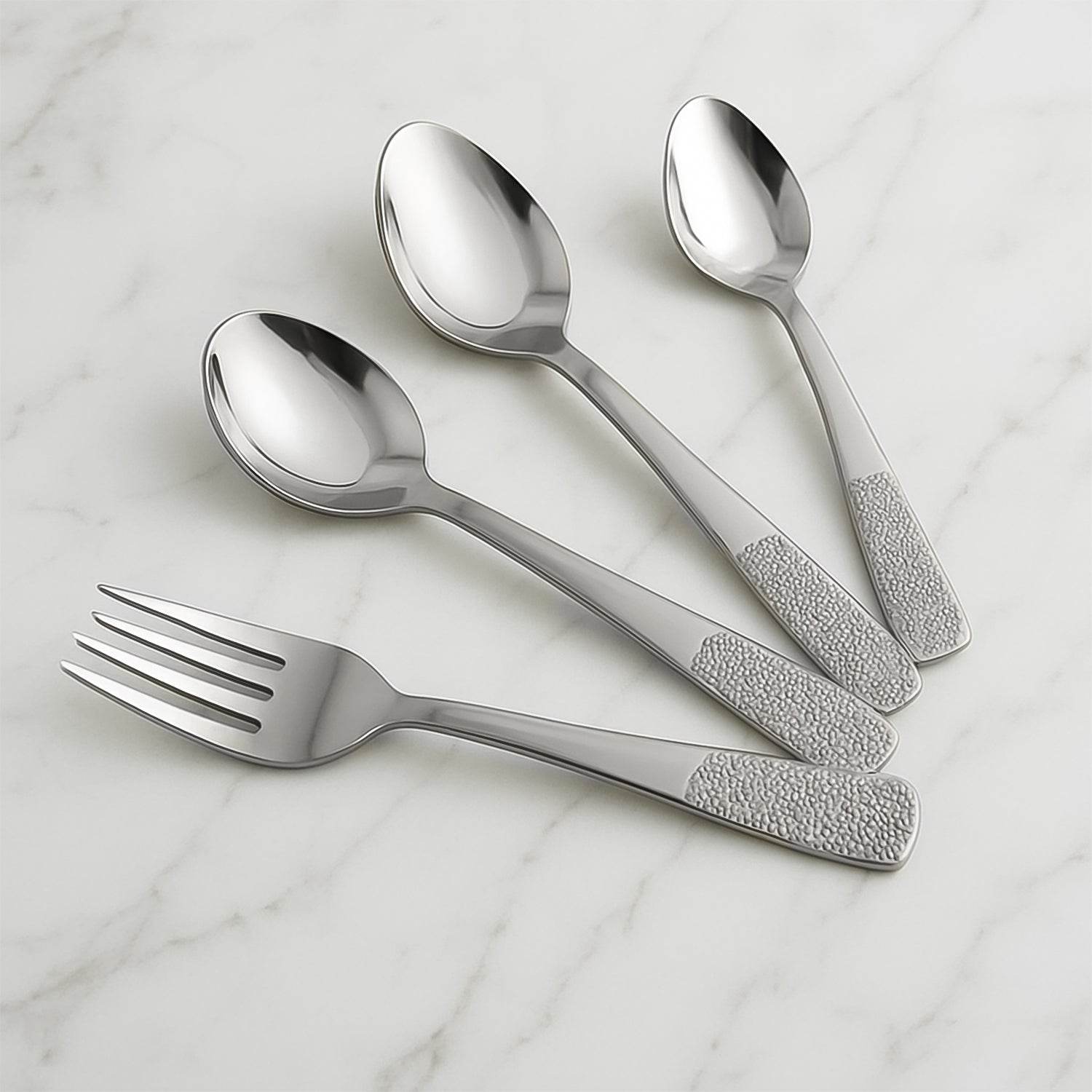 Stainless Steel Cutlery Set With Elegant Storage Stand (24 Pc) - 9XShoppy