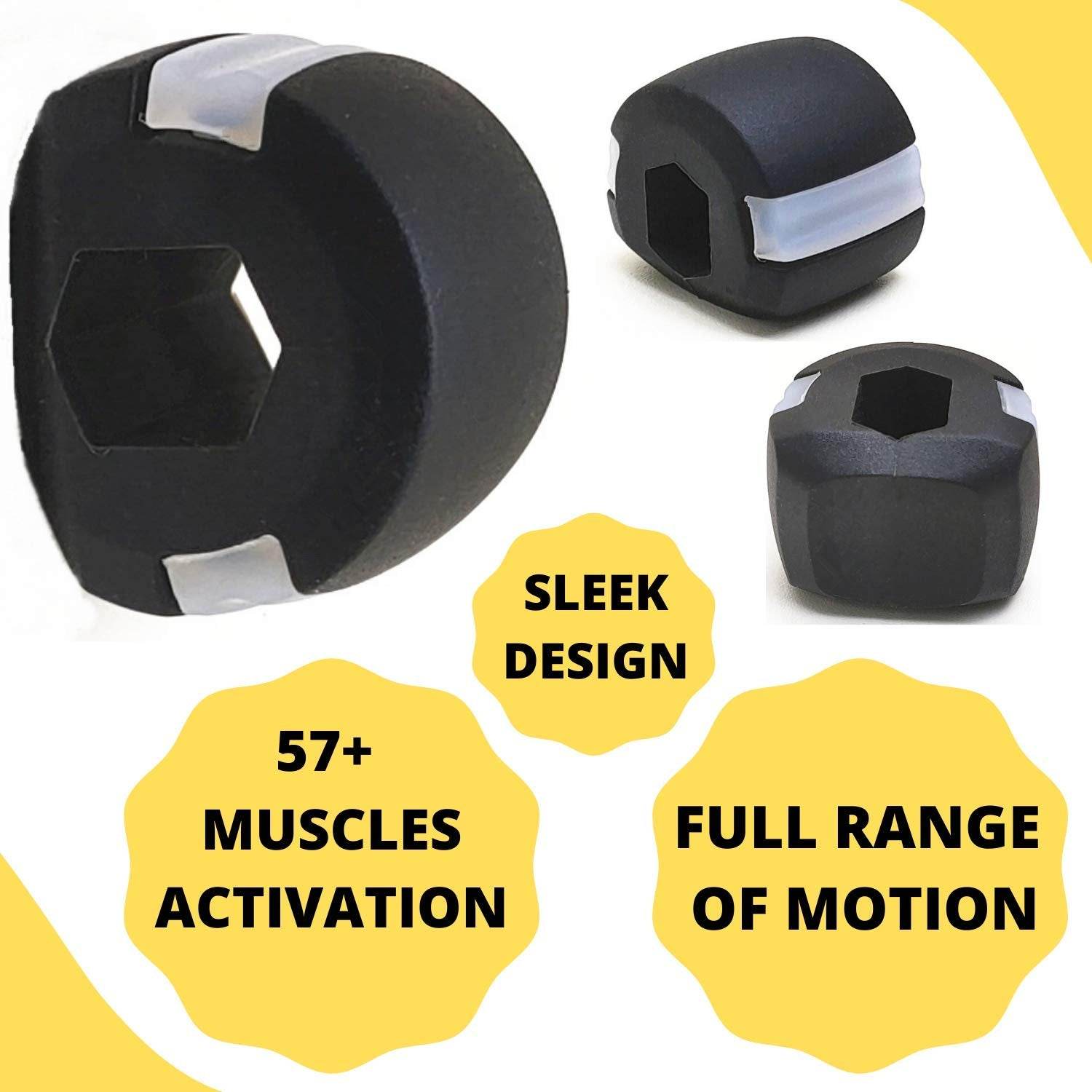 6101v Cn Blk Jaw Exerciser Used To Gain Sharp And Chiselled Jawline Easily And Fast. - 9XShoppy