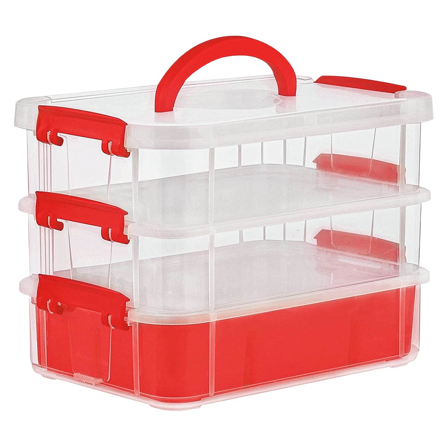 3-layer Multi-purpose Transparent Plastic Storage - 9XShoppy