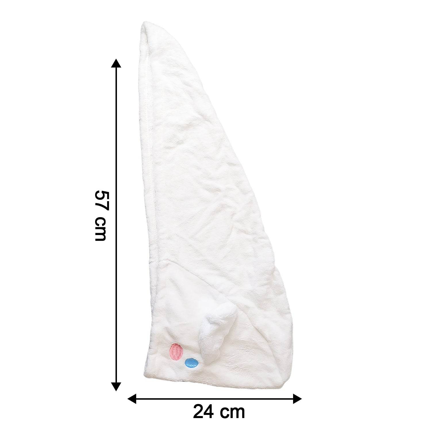 Premium Soft Microfiber Hair Drying Towel Wrap With Button (1 Pc) - 9XShoppy