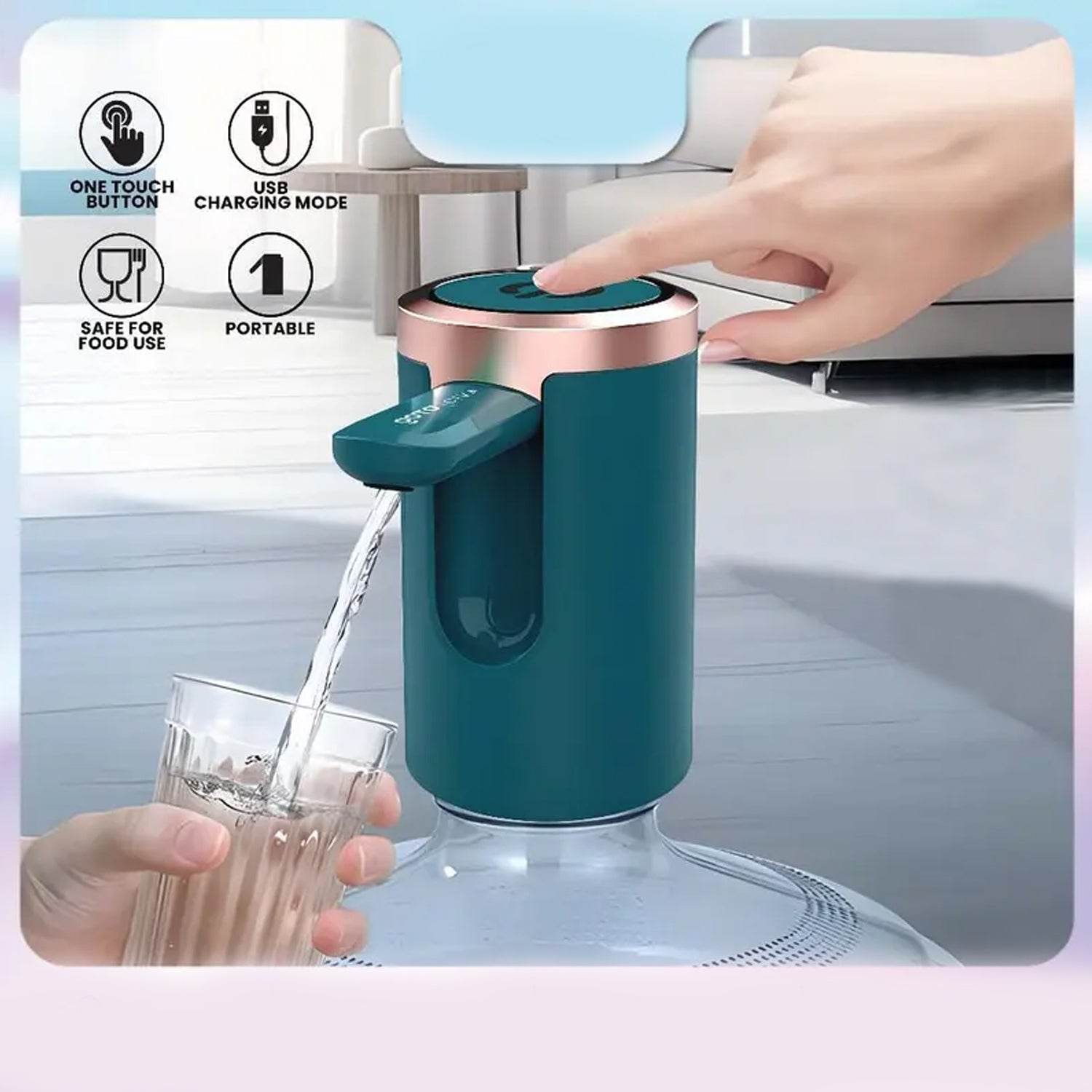 Usb Rechargeable Automatic Water Dispenser For 20 Litre Bottle (1 Pc) - 9XShoppy