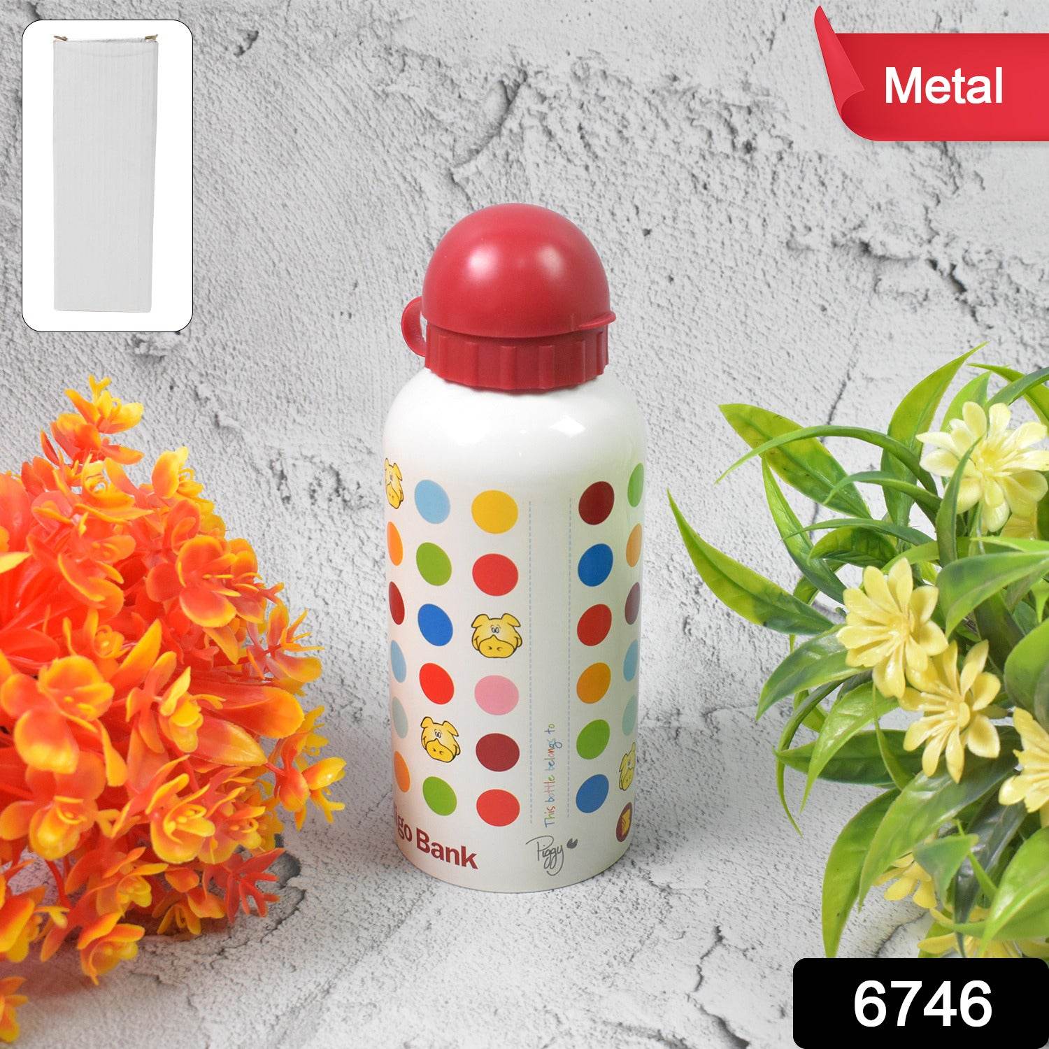 Aluminium Metal Sports Water Bottle 1 Pc (Capacity 350 Ml Approx) - 9XShoppy