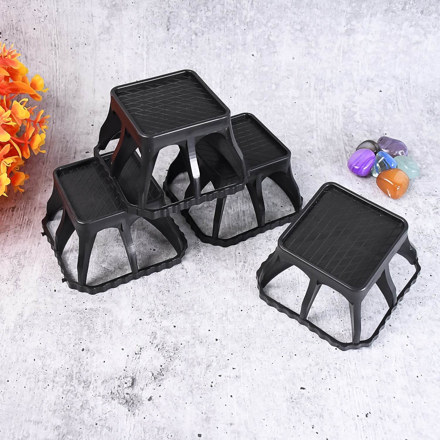 Multi-purpose Plastic Washing Machine Stand (4 Pcs Set) - 9XShoppy