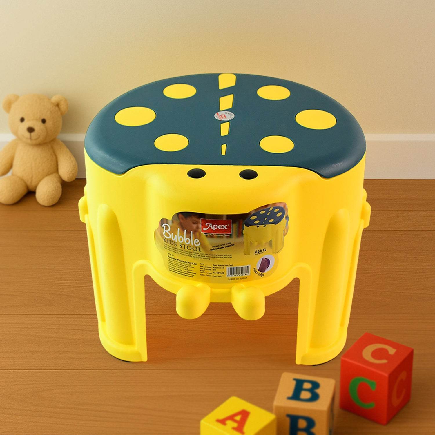 Apex Bubble Kids Stool Durable Plastic Step Stool For Kids (1 Pc) - 9XShoppy