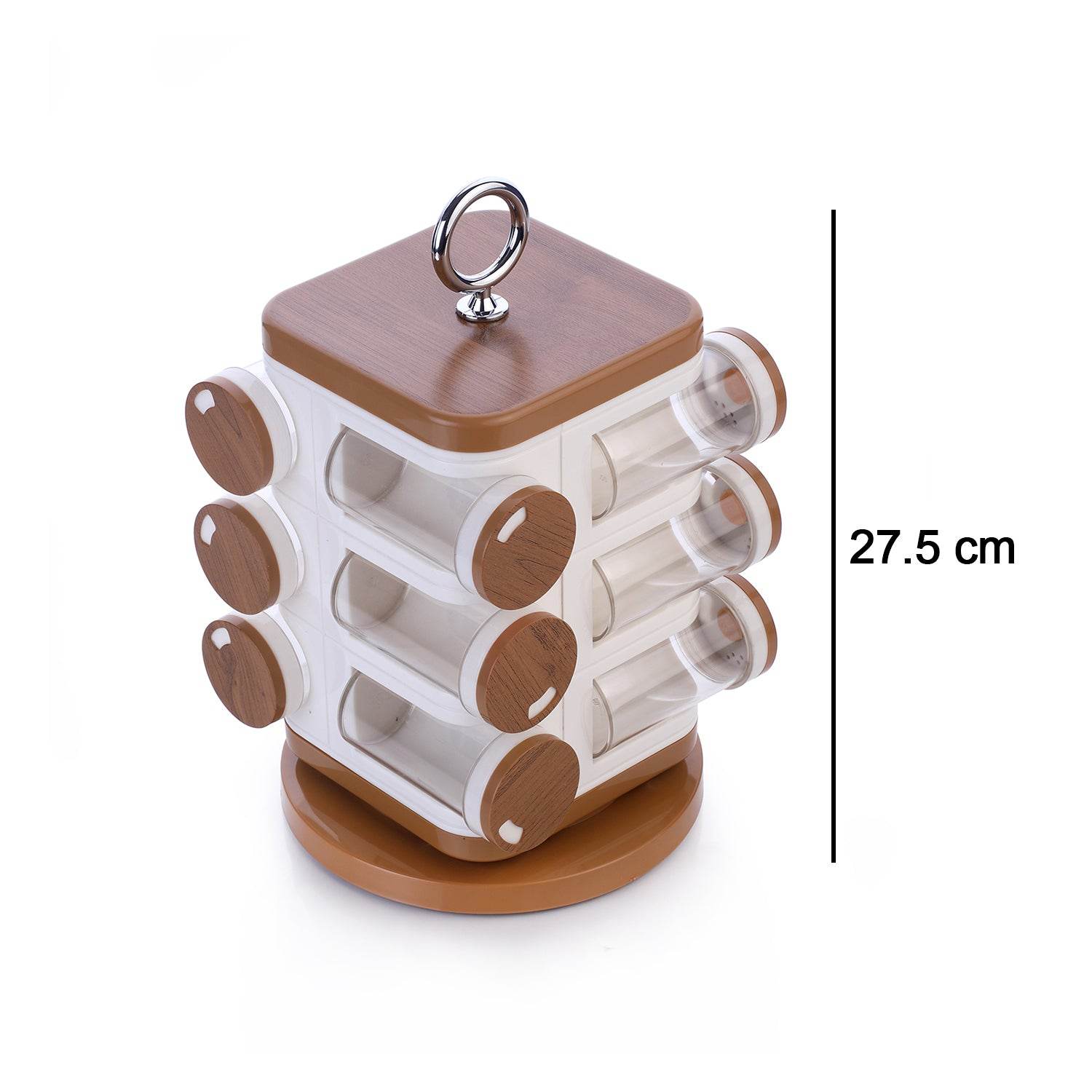 8118 Ganesh 12-jar Revolving Spice Rack Masala Box - 9XShoppy