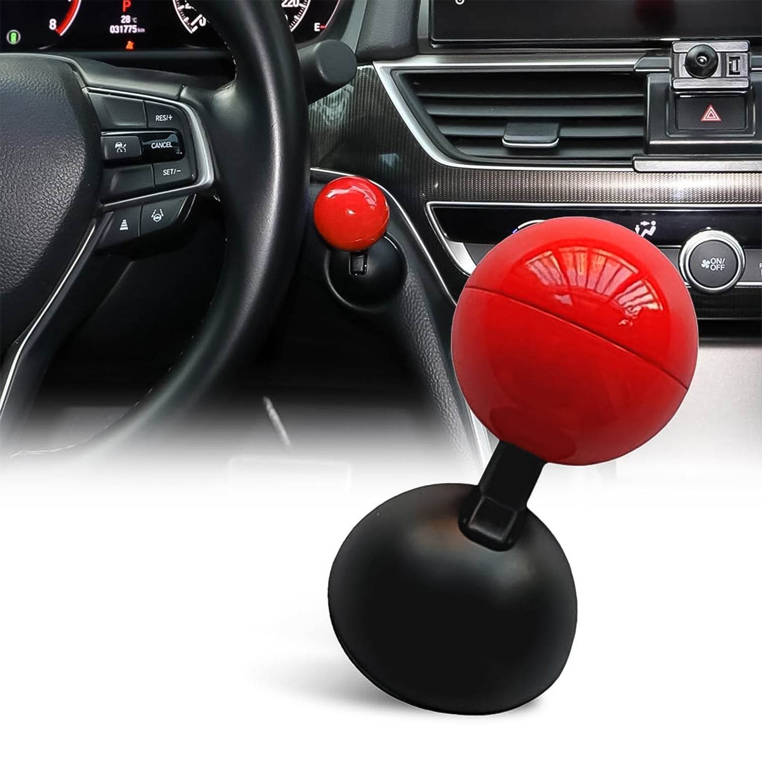 Car Push Start Button Rocker Cover Ball Design (1 Pc) - 9XShoppy