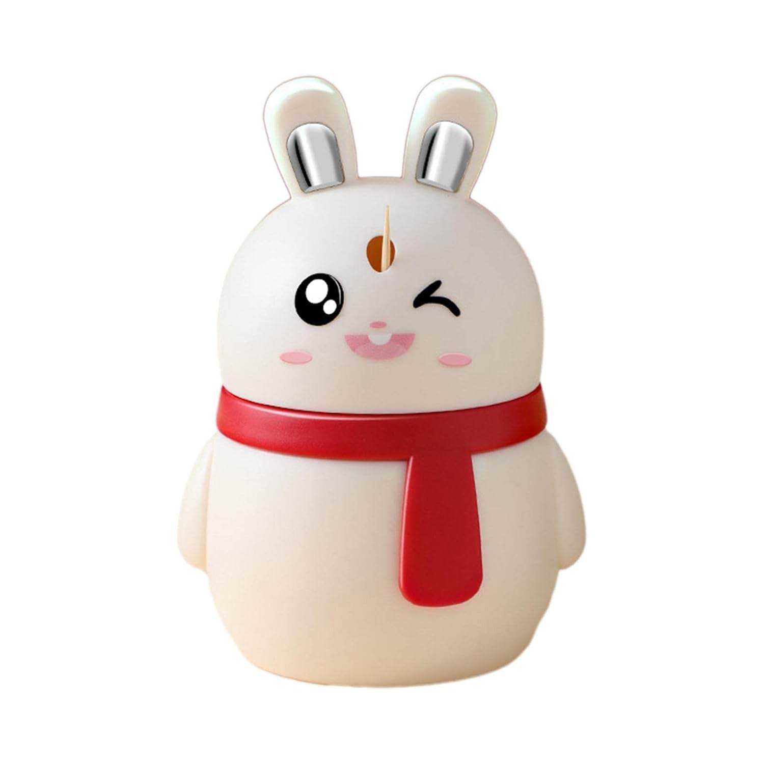 8842 Rabbit Shape Toothpick Dispenser Pressing Small Size Accessory Durable Red Home Garden Kitchen Dining Bar Kitchen Storage Organization Racks Holders Dining Room Table Decoration (1 Pc ) - 9XShoppy