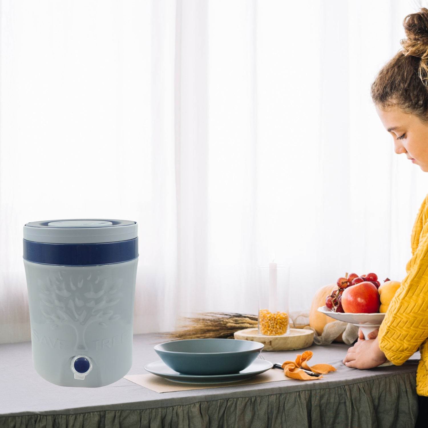 Insulated Plastic Water Rover Jug With A Sturdy Handle Water Jug Camper With Tap Plastic Insulated Water Water Storage Cool Water Storage For Home Travelling (2500ml 7500ml 12000ml) - 9XShoppy