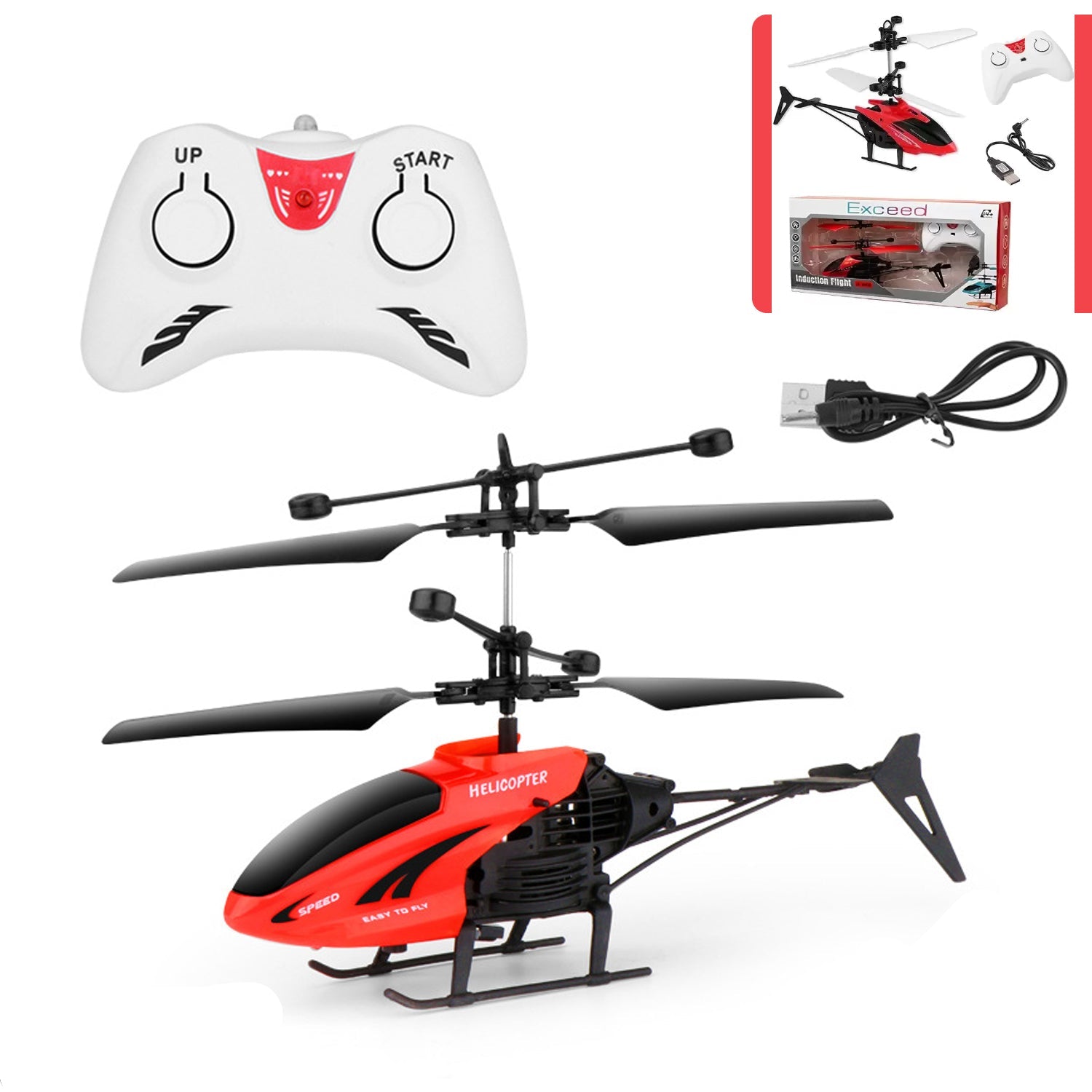 Remote Control Helicopter With Usb Chargeable Cable