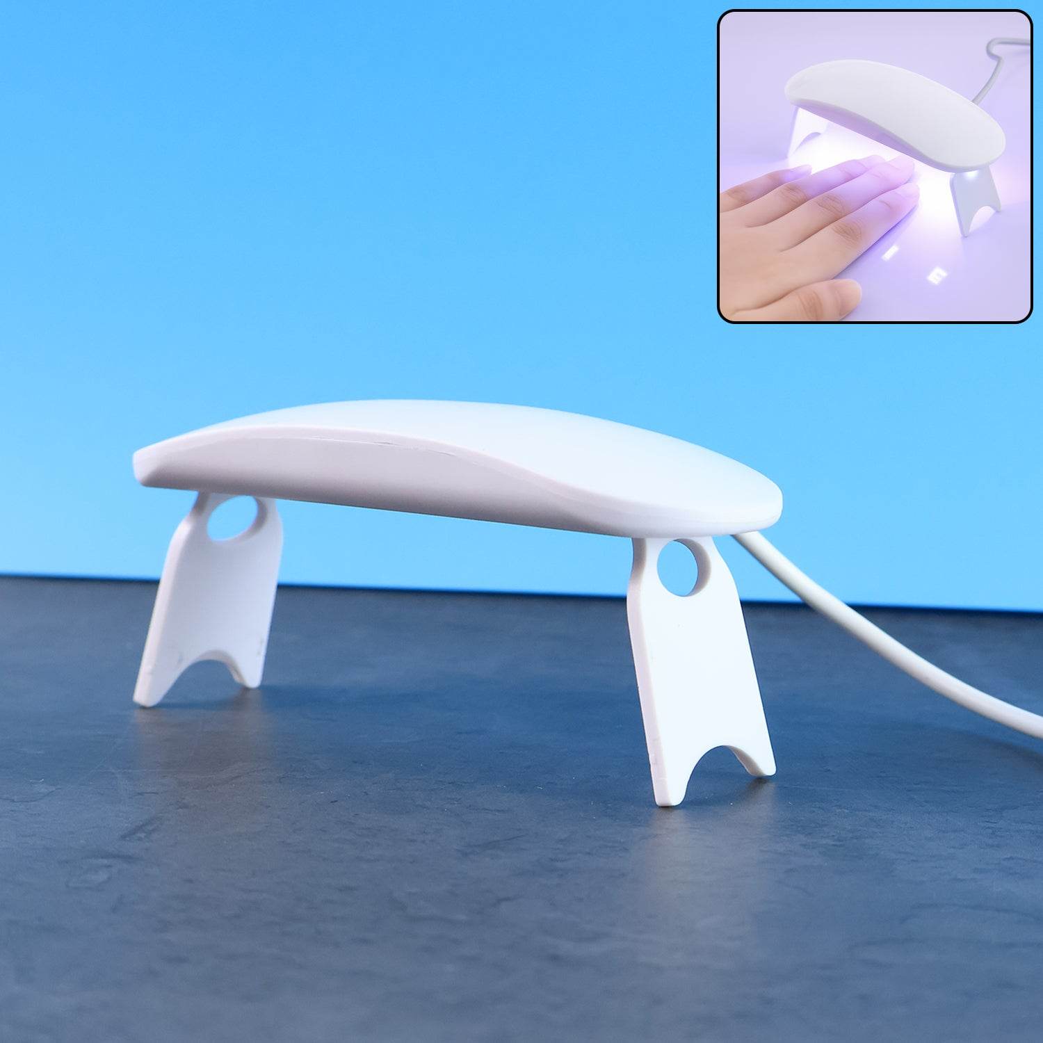 Mini Portable Uv Led Nail Lamp For Gel Nail Polish Curing (1 Pc) - 9XShoppy
