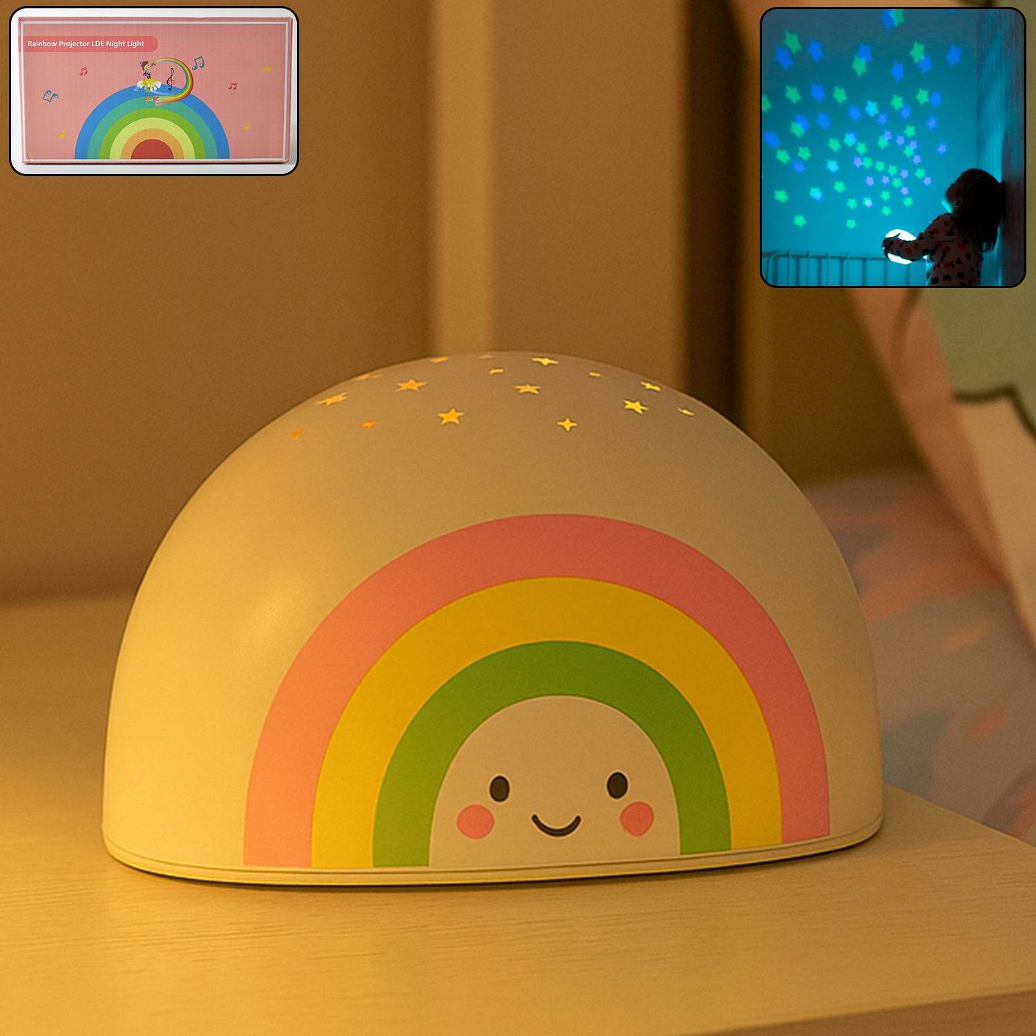 Rainbow Projector Led Night Light For Kids (1 Pc) - 9XShoppy