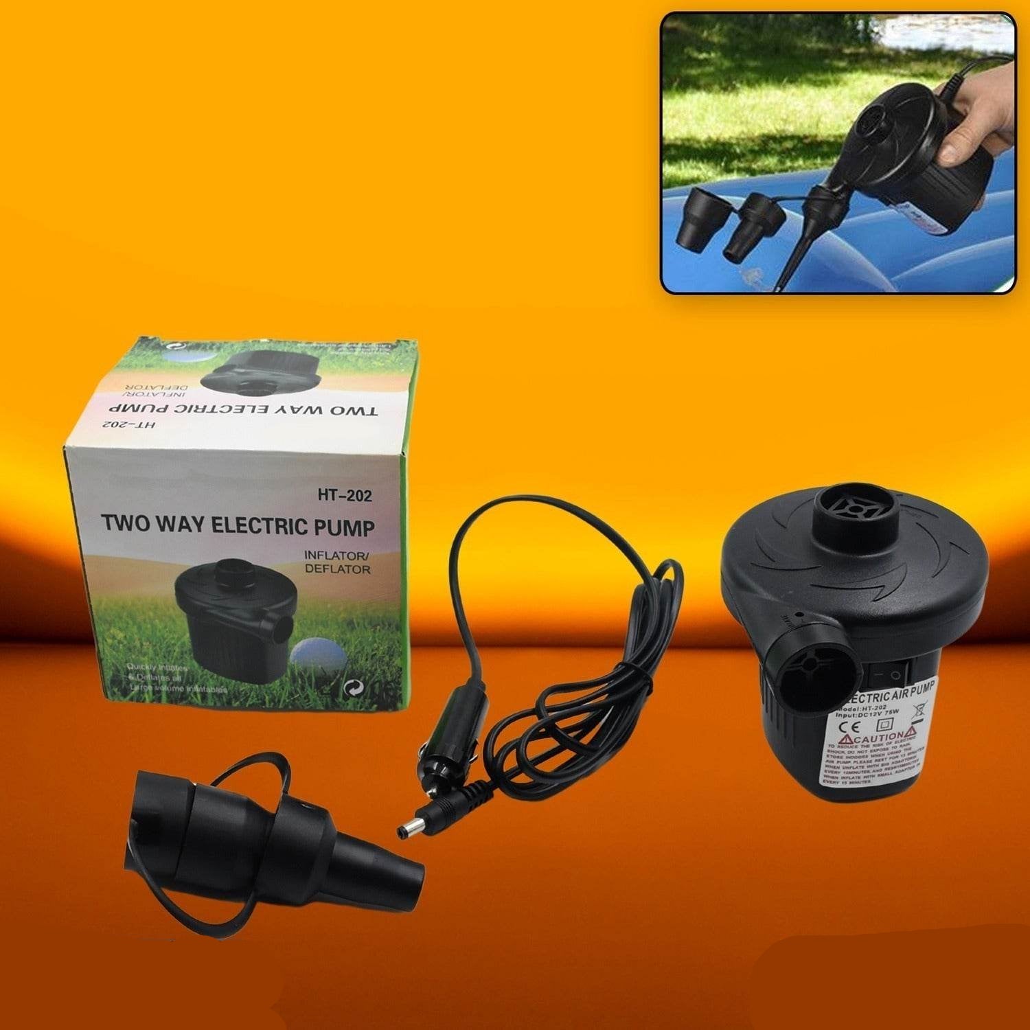 9080a Multi-purpose Electric Air Pump Without Valve Adaptors For Quickly Inflatesdeflates Sofa Bed Swimming Pool Tubes Toys Air Bags - 9XShoppy