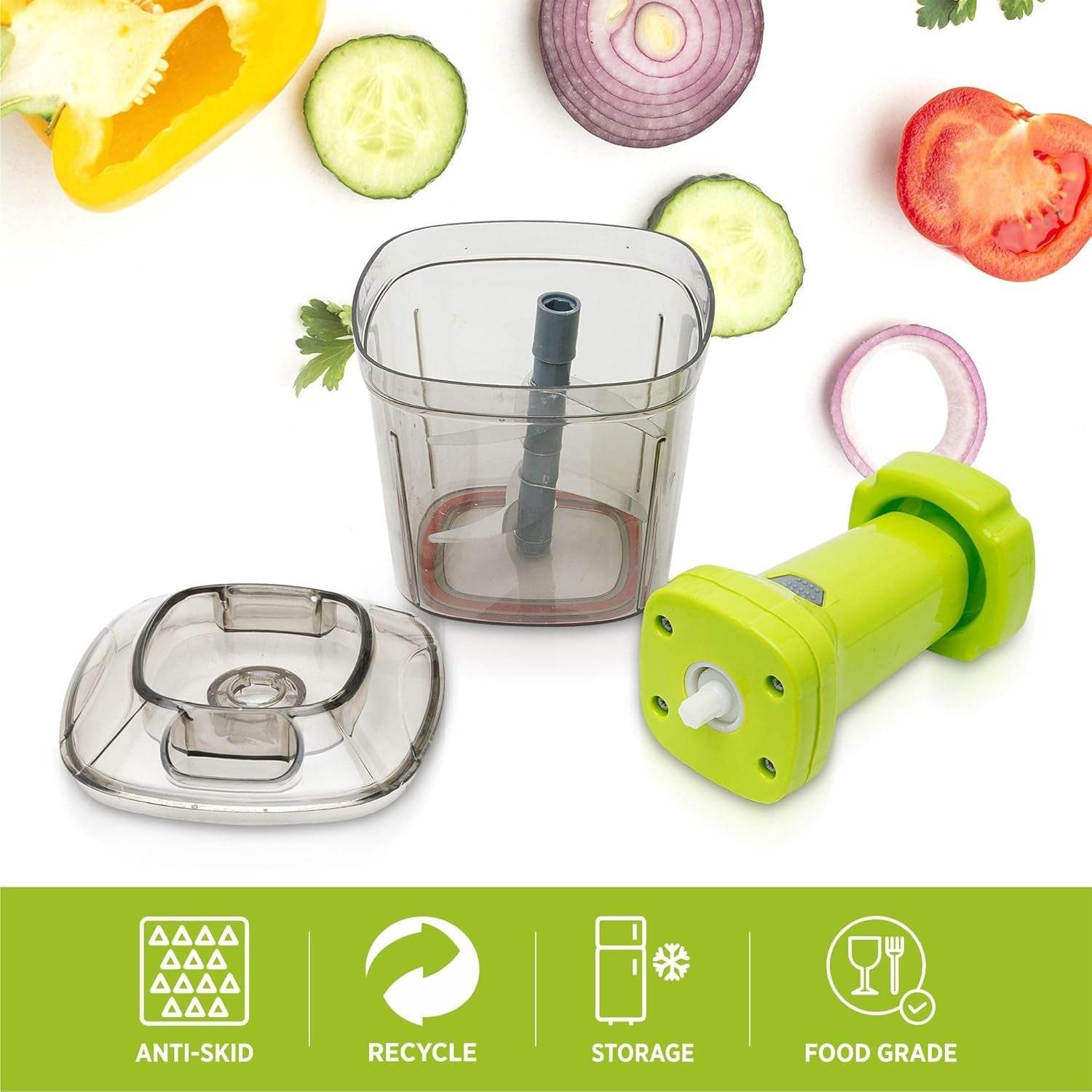 2 in 1 Press Vegetable Choppers For Kitchen - 9XShoppy