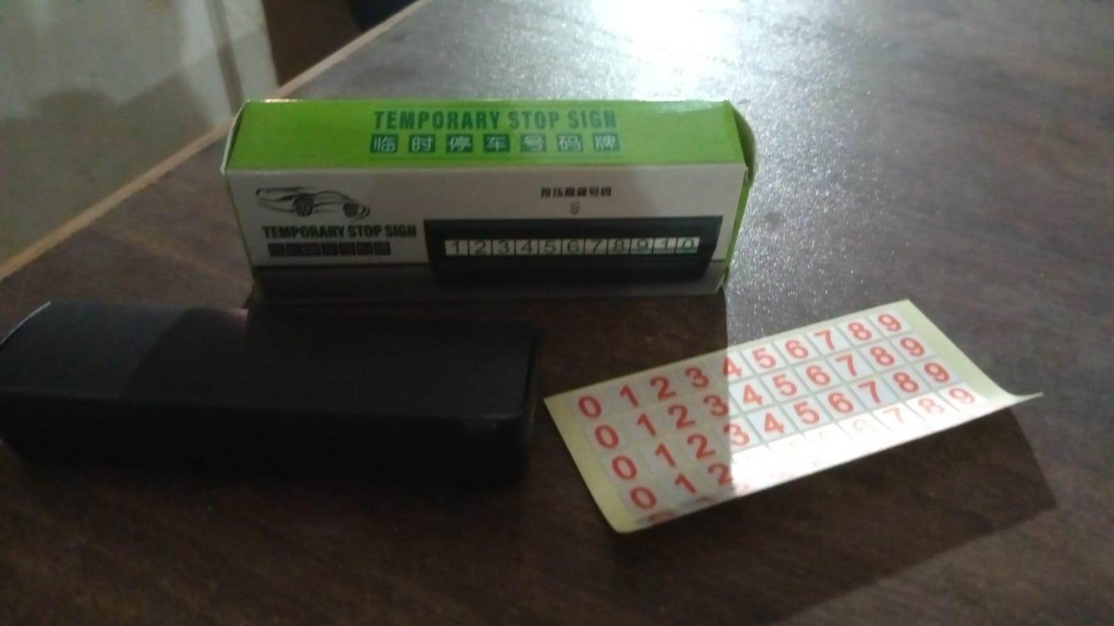 Temporary Car Parking Mobile Number Display With Magnetic Numbers Stickers (1pc) - 9XShoppy
