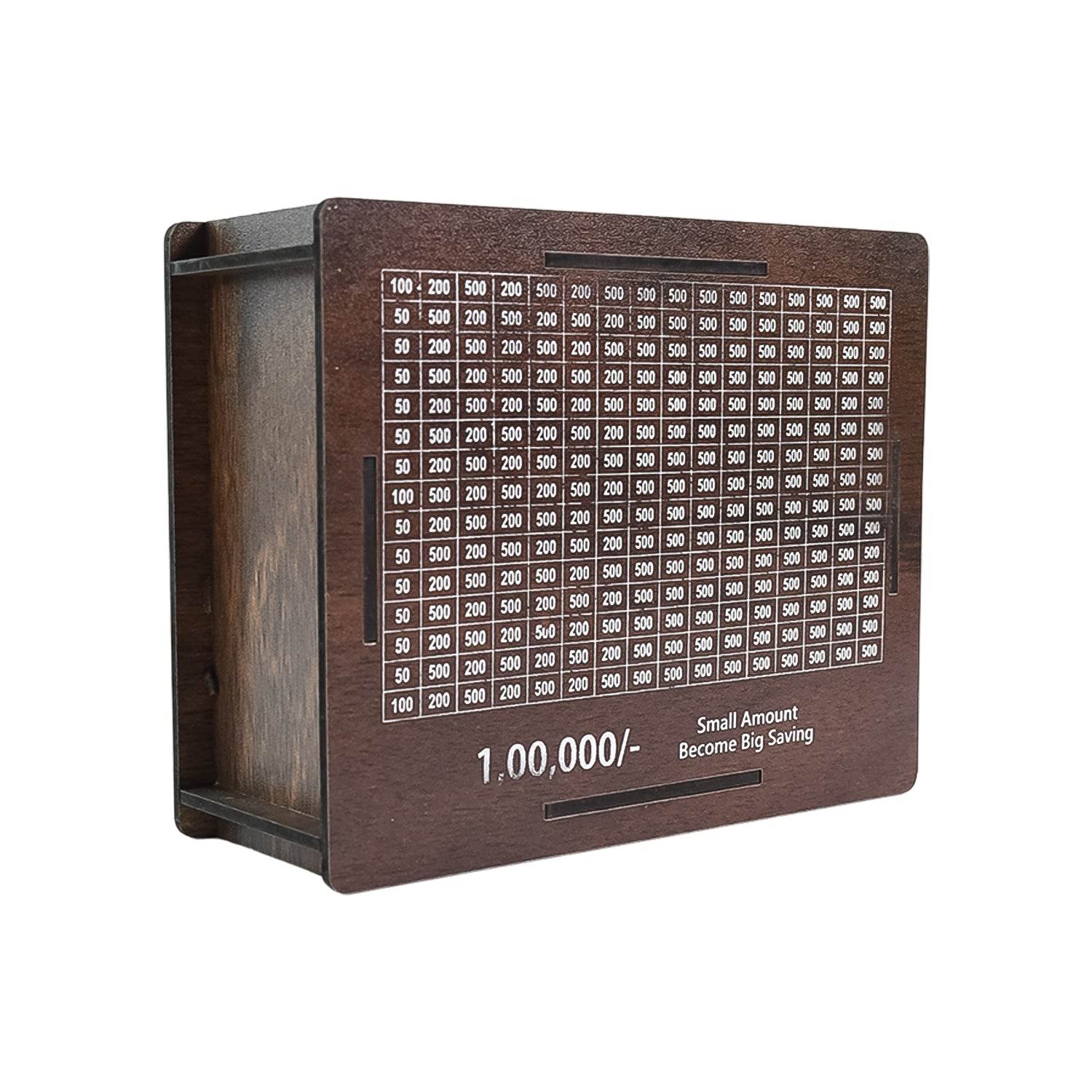 Wooden Money Piggy Bank Money Box (1 Pc Pen Not Included) - 9XShoppy