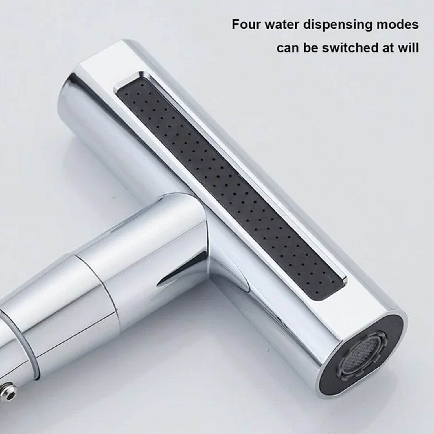 Multifunction Shower Waterfall Kitchen Faucet 360 Rotation Waterfall Kitchen Faucet Touch Kitchen Faucet Faucet Extender For Kitchen Sink Swivel Waterfall Kitchen Faucet For Washing Vegetable Fruit (4 In 1 ) - 9XShoppy