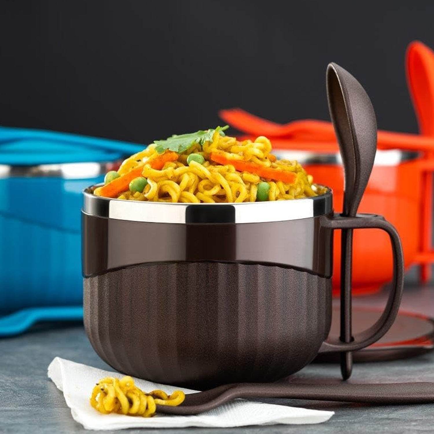 Home Chef Tangy Twist Insulated Lunch Bowl (Approx 650ml 1 Pc) - 9XShoppy