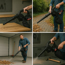 Multi-Purpose Home and Garden Air Blower Kit with Collection Bag for Easy Cleaning