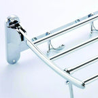Stainless Steel Folding Towel Rack Cum Towel Bar - 9XShoppy