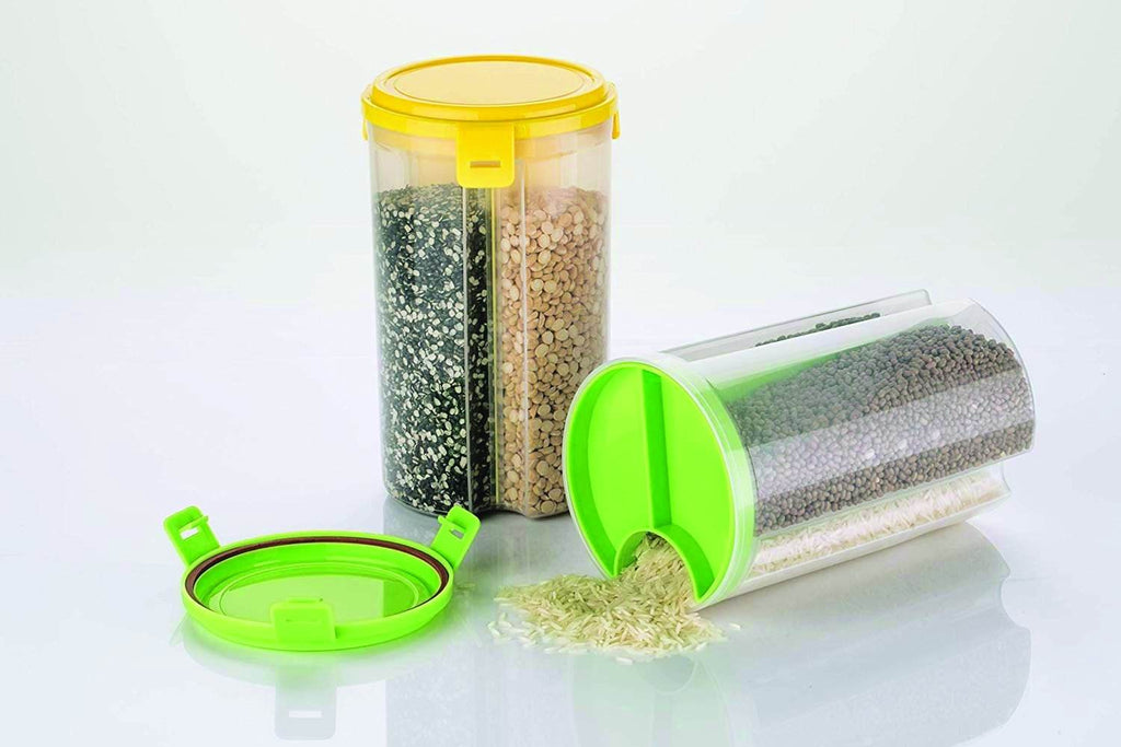 3 In 1 Transparent Air Tight Storage Dispenser Container - 9XShoppy