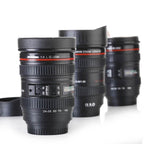 Camera Lens Shaped Coffee Mug Flask With Lid - 9XShoppy