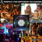 Colorful Led Cocktail Coaster Round Ultra-thin Led Drink Coaster (1 Pc) - 9XShoppy