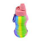Flexible Collapsible Silicone Sports Water Bottle (260 Ml 20 Cm Folding) - 9XShoppy