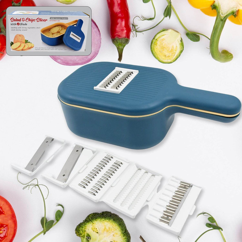 Vegetable Slicer Cutter - 6 Blades - 9XShoppy