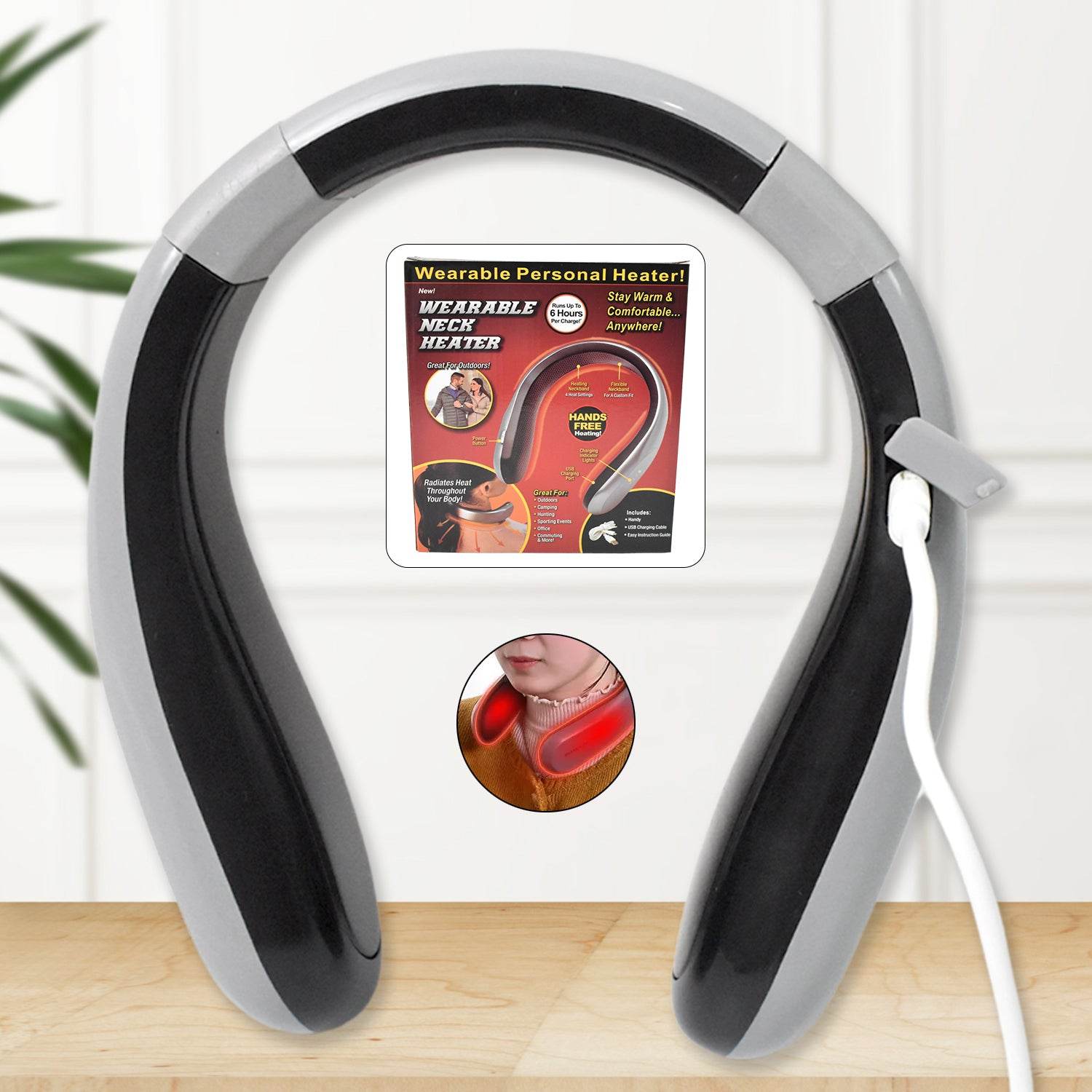 Usb Type C Rechargeable - Wearable Neck Heater (1 Pc) - 9XShoppy