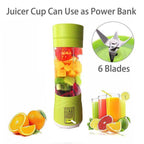 Portable USB Electric Juicer - 6 Blades (Protein Shaker) - 9XShoppy