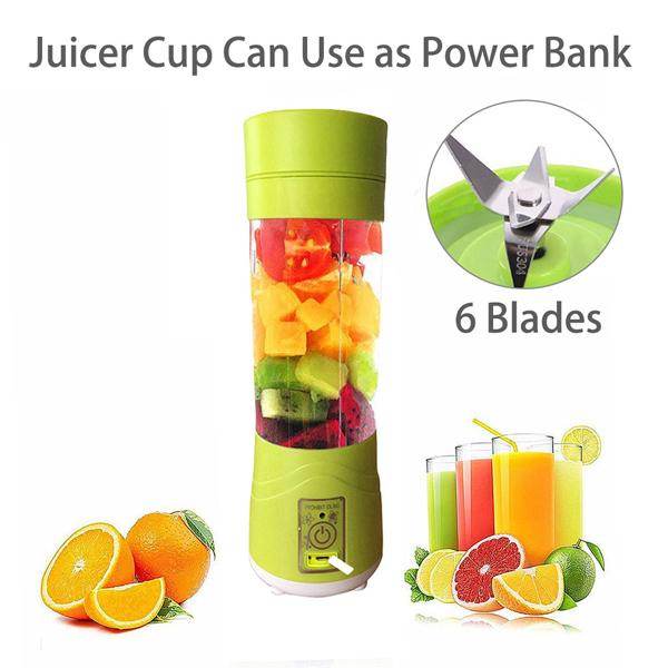 Portable USB Electric Juicer - 6 Blades (Protein Shaker) - 9XShoppy