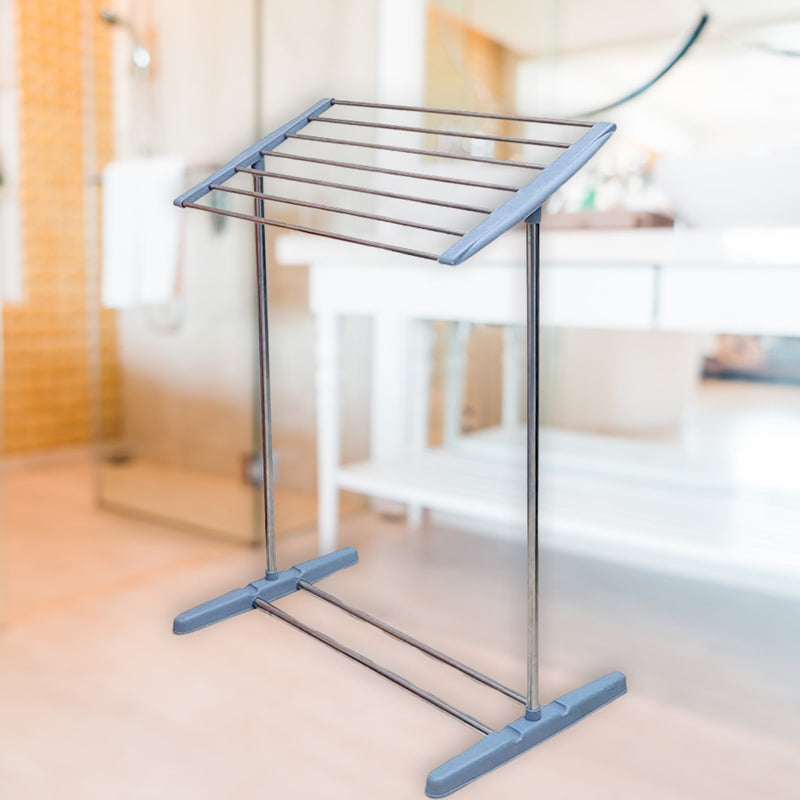 Multi-functional Single Tier Mobile Towel Foldable Rack