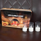 Flameless Candles With Transparent Plastic Covers Set Of 24 Pcs Led - 9XShoppy